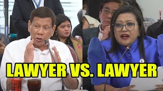 LAWYER VS LAWYER  PANGULONG DUTERTE TUNGKOL SA TANONG NI CONG LUISTRO [upl. by Nager]