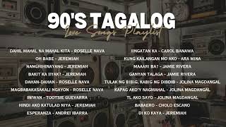 90’s Tagalog Love Songs  NonStop Playlist [upl. by Leirum]