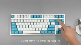 레오폴드 키보드 블루투스 연결방법 leopold keyboard Bluetooth [upl. by Nievelt482]