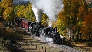 Cumbres amp Toltec  Doubleheading Under the Eclipse [upl. by Lalittah962]