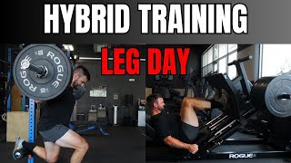 Hybrid Training Leg Workout to Build Strength and Size [upl. by Gorrian]