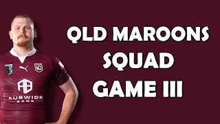 QLD Maroons Official Squad Game 3  State of Origin 2023  NRL [upl. by Eissirk]