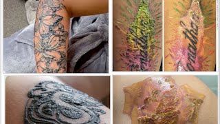 Tattoos gone wrong overworked tattooinfected tattooBe aware while tattooingtattoo tattooartist [upl. by Hareema]