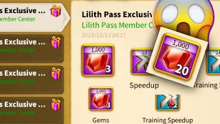 Lilith Pass GEMS Rewards  How to REDEEM 🔥 [upl. by Moya]