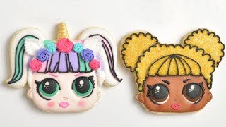 LOL SURPRISE QUEEN BEE amp UNICORN DOLL COOKIES [upl. by Dulcy85]