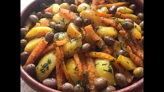 Tajine de poulet et legumesطاجين الدجاج والخضر Chicken Tagine and veggies [upl. by Sheedy838]