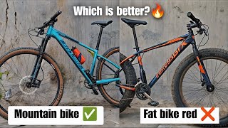 🔥Mtb vs fat bike  Which one should you buy [upl. by Milli734]