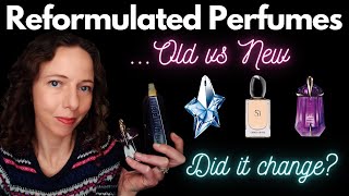 Reformulated Fragrances Old vs New Formulation Perfumes Comparison Mugler Angel Alien Armani Si EDP [upl. by Chee]