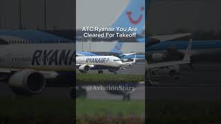 Ryanair VS ATC🤣🤣🤣 aviation avgeek ryanair [upl. by Leerzej]