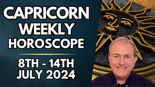 Capricorn Horoscope  Weekly Astrology  8th to 14th July 2024 [upl. by Marrissa]