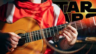 Star Wars  Cantina Band fingerstyle classical guitar cover with Tabs [upl. by Harias446]