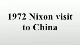 1972 Nixon visit to China [upl. by Mccormac408]