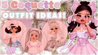 5 ADORABLE SOFTIE COQUETTETHEMED OUTFIT IDEAS YOU NEED TO TRY PART 2 🏰 Royale High 🏰 [upl. by Nibbs897]