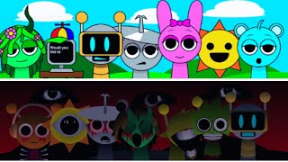 Incredibox  Sprunki but in IMSOSPRUNKI Sauceless Versions vs imsosprunki Versions [upl. by Maudie866]