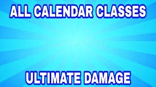 AQW ALL CALENDAR CLASSES ULTIMATE DAMAGE [upl. by Aramahs]