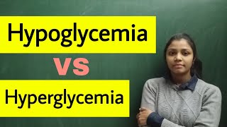 hypoglycemia vs hyperglycemia I difference between hypoglycemia and hyperglycemia [upl. by Roseline490]