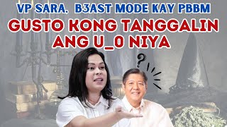 VP SARA B3ĀST MODE KAY PBBM quotGUSTO KONG TANGGALIN ANG U0 NIYAquot [upl. by Yditsahc340]