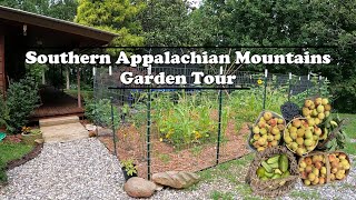 Appalachian Mountains Organic Garden Tour  August Zone 6b [upl. by Fredenburg]