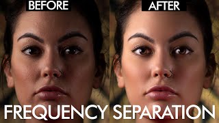 HighEnd Retouching using Frequency Separation in Adobe Photoshop  اردو  हिंदी [upl. by Anatlus]