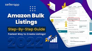 Amazon Bulk Listing Upload Guide  Learn How to Upload Multiple Products On Amazon Seller Central [upl. by Scholem666]