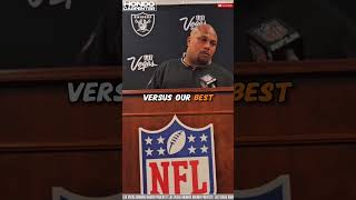 Las Vegas Raiders Coach Antonio Pierce on Maxx Crosby Being Best lasvegasraiders ravens raiders [upl. by Mosira]