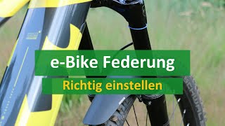 eBike Federung richtig einstellen [upl. by Fionna536]