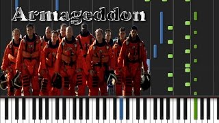 Armageddon  Main Theme Piano Tutorial ♫ [upl. by Magel]