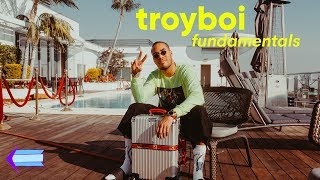 TROYBOI Sidewalk Fundamentals producing while on tour fav clothing pieces [upl. by Nylasej]