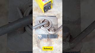 Concrete iron bending tool diy welding feedshorts shortvideos automobile tips machine [upl. by Desirea197]