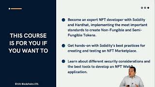 NFT Development Course  101 Blockchains [upl. by Shwalb]