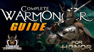 For Honor Complete Warmonger Moveset and Punish Guide [upl. by Llyrat]