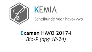 Examen scheikunde HAVO 2017I BioP 1824 [upl. by Ayatnohs]