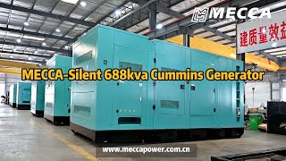 MECCA POWER Silent Type 688kVA Cummins Diesel Generator [upl. by Manard]