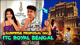 আমাদের ভালোবাসার 3 বছর পূরণ ❤️ Surprise proposal on ITC Royal Bengal 😍 [upl. by Notsej]