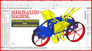 SEED PLANTING MACHINE WORKING OPERATION [upl. by Llehsal]