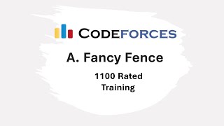 A Fancy Fence Codeforces Round 165 Div 2  Arabic شرح بالعربى [upl. by Puri]