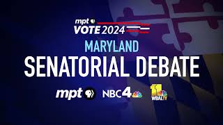 Maryland Senatorial Debate on MPT  Thursday Oct 10 Promo [upl. by Ahsad778]