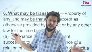 Section 6 Transfer of Property Act  What may be transferred [upl. by Reinar930]