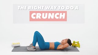 How To Do Crunches  The Right Way  WellGood [upl. by Anyotal]