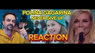 POLINA GAGARINA Полина Гагарина  Не сдавайся никогда OST Хоккейные папы REACTION [upl. by Verlie]