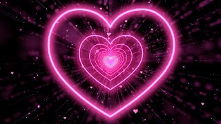 Love Heart💖Pink Heart Background Heart Tunnel Background  Animated Background 3Hours [upl. by Darryl]