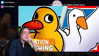 The Duck Song vs Untitled Goose Game  Rap Battle ReactionBreakdown ft The Stupendium [upl. by Osborne]