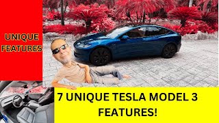 7 Unique Tesla Model 3 Features [upl. by Patrice]