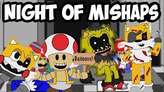 FNAS 2 CUSTOM NIGHT  NIGHT OF MISHAPS MODE  FIVE NIGHTS AT SONICS 2  7th PLUSHIE [upl. by Nevar]