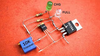 12V Automatic Cut off Smart Battery Charging Circuit  Latest Design [upl. by Annavas20]