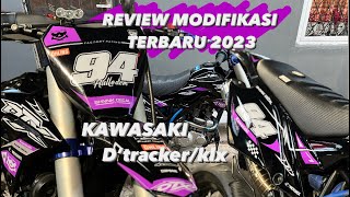 Modifikasi terbaru DTXhallodem 2023 di kawasaki klxdtracker auto ngiler supermotomodifikasi [upl. by Mazman]