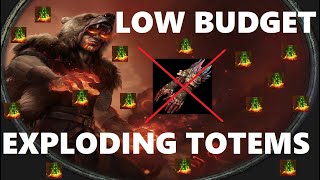 LOW BUDGET Exploding Totems Chieftain  Dont Miss a Chance to Play PoE 321 Crucibles BROKEN Build [upl. by Gutow663]