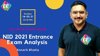 NID 2021 Exam Analysis  Live From NID Entrance Exam Center  CreativEdge [upl. by June13]