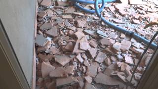 CleanSaltillo Tile Removal in Scottsdale Arizona Part 2 [upl. by Drawe104]