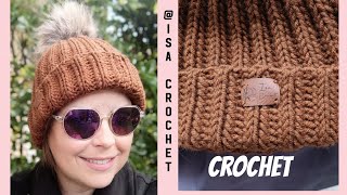 Tuto Bonnet quotGisouquot facile au crochet mixte Hommefemmeenfantbébé [upl. by Reitman]